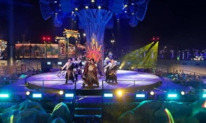 《山海经》美学点燃东方幻梦！大型神话实景秀《神火纪元》首演