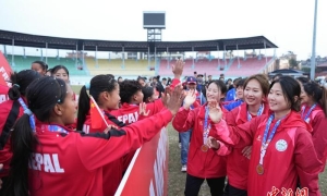 友谊足球赛拉开尼泊尔中国新年系列庆祝活动序幕