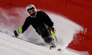 北京延庆：国家残奥高山滑雪队训练备战米兰残奥会