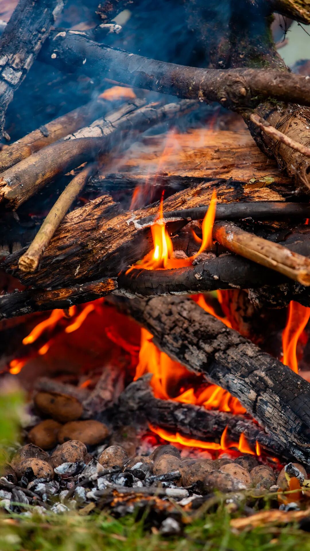 徒步火山村只有村民知晓的森林草甸