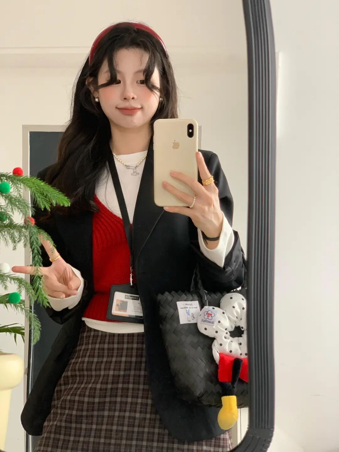 早秋韩系针织穿搭，叠穿撞色都好好看！