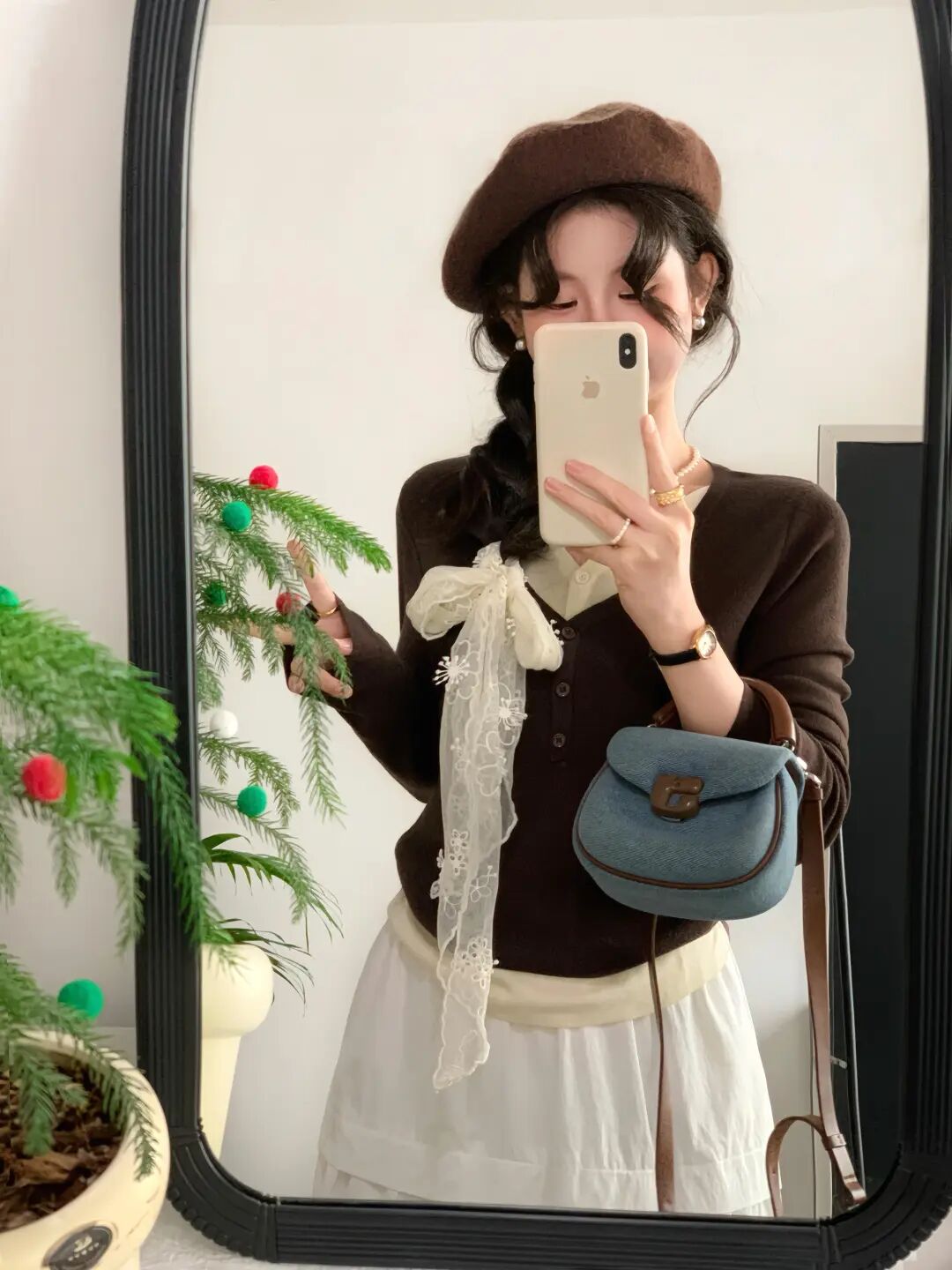 早秋韩系针织穿搭，叠穿撞色都好好看！