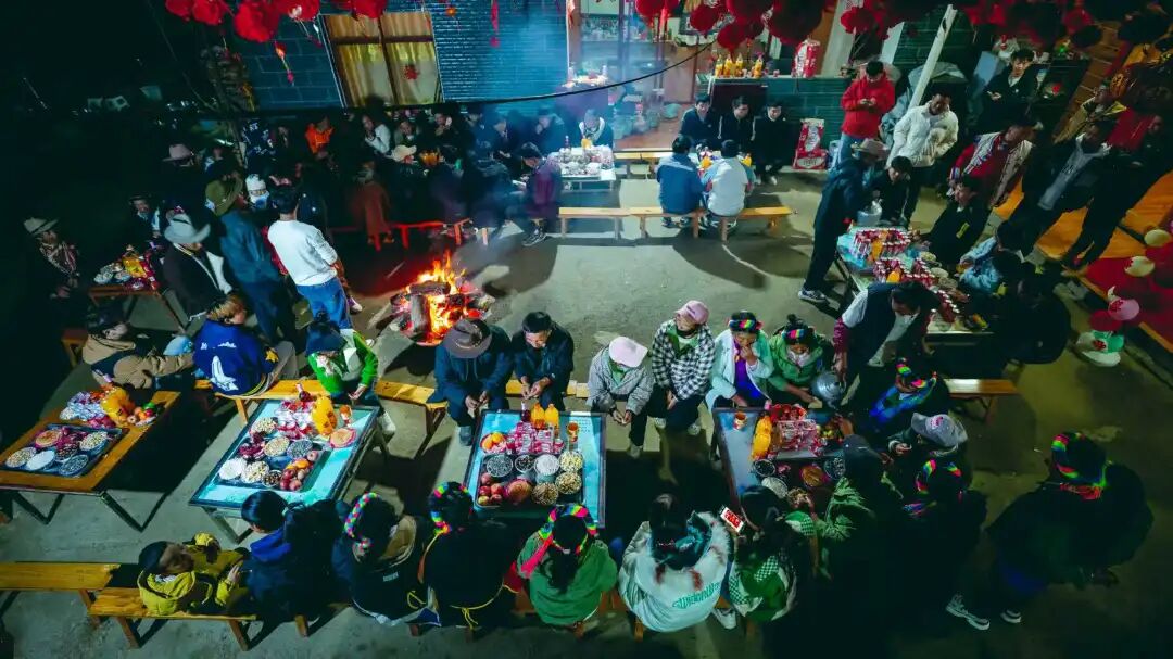 石家本藏族婚礼的狂欢之夜