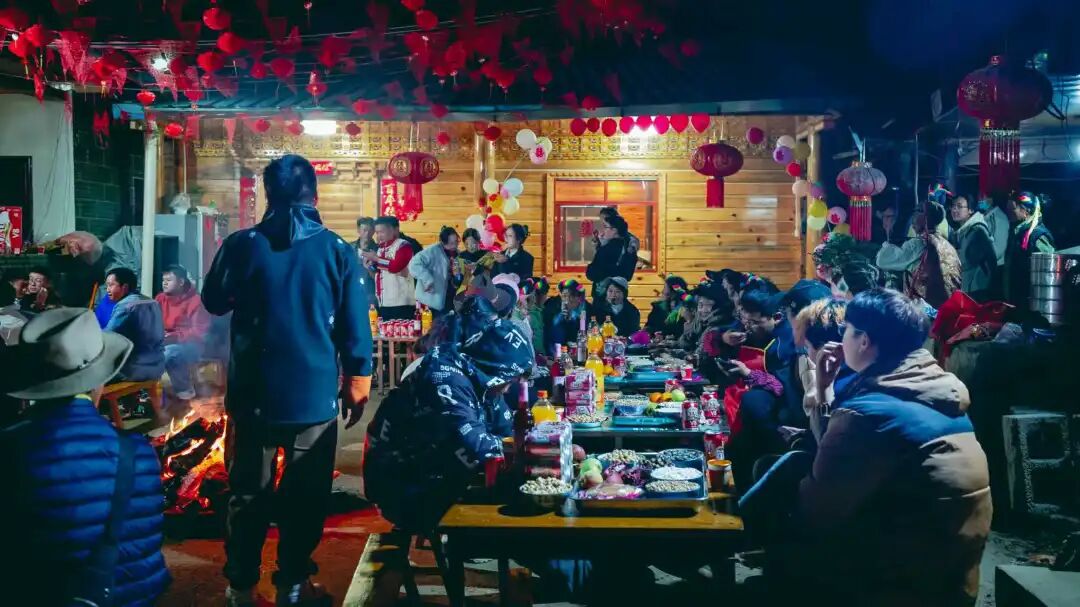 石家本藏族婚礼的狂欢之夜