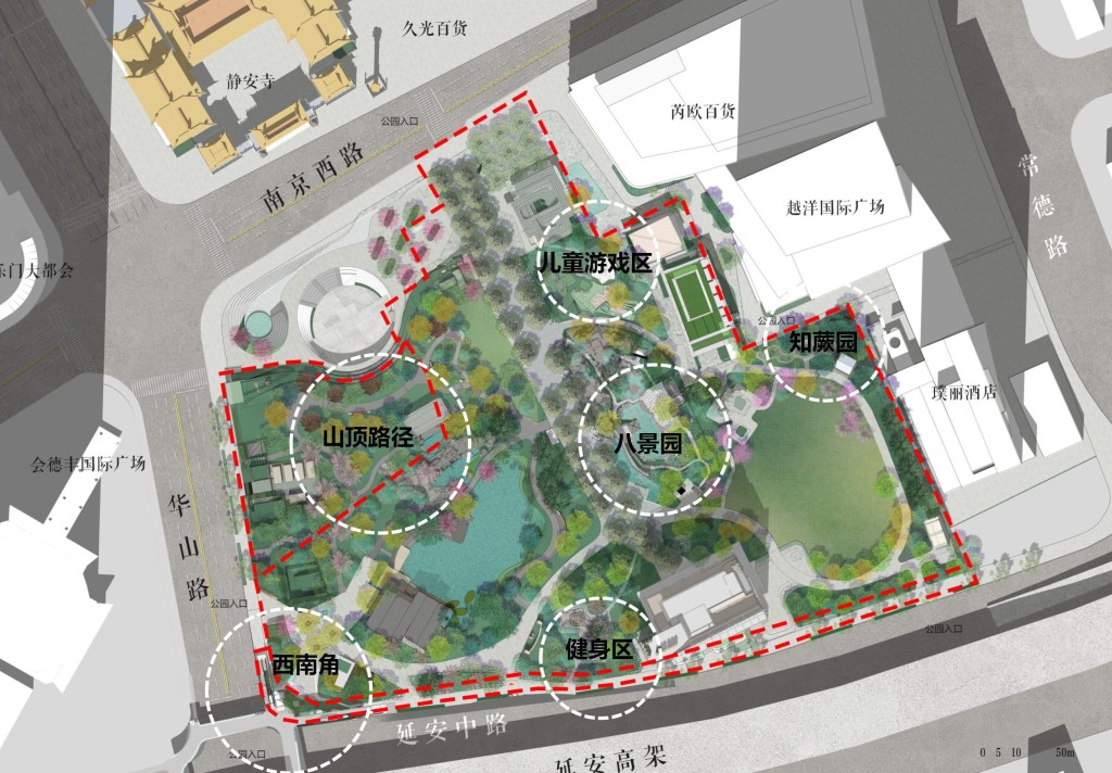 上海静安公园将开启9个月的闭园改造